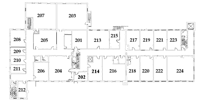 Second Floor Map